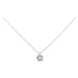 Autre Marque PT900 PT850 Diamond Necklace Silvery