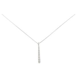 Autre Marque Collier en diamant Pt900 Pt850 Argenté