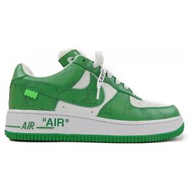 Louis Vuitton Nike Air Force1 Low Sneaker Weiß Grün
