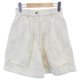 Calções de algodão brancos Gucci Branco