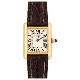Cartier Tank LC YG Quartz Silvery