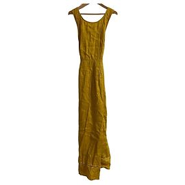 Autre Marque Vestido de linho Marilyn Moon Amarelo