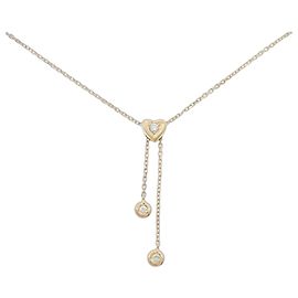 Autre Marque Au750 Herz-Diamant-Halskette Golden