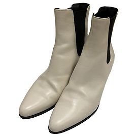 Céline Celine Jaquno Short Boots Black White