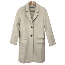 Casaco Chester em lã luxe Theory Branco Fora de branco