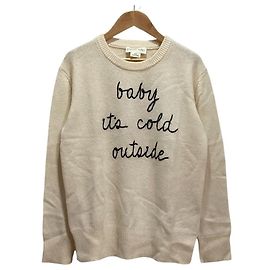 Kate Spade BROOME STREET Strickpullover mit Stickerei Weiß Aus weiß