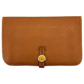 Hermès Hermes Dogon Compact Leather Braun