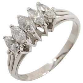 Autre Marque Platinring Pt850 mit Diamanten Silber