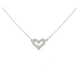Autre Marque Collar de platino y diamantes Plata