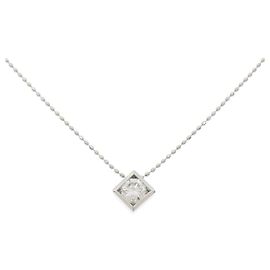 Autre Marque Collier en platine et diamants Argenté