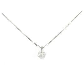 Autre Marque Collier en Pt900 et diamants Argenté