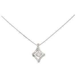 Autre Marque Colar de Diamantes Pt900/Pt850 Prata