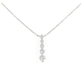Autre Marque Collier en diamant Pt900 Pt850 Argenté