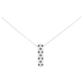 Autre Marque Collier en or blanc Au750 et diamants Argenté