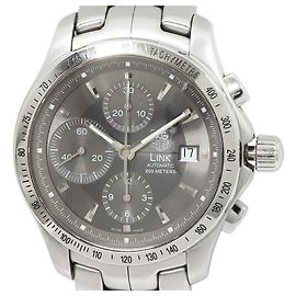 TAG Heuer Link Stainless Steel Chronograph Brown