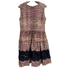 Autre Marque Vestido de Tweed Leur Logette Rosa