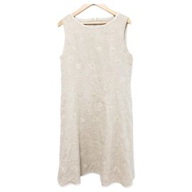 Autre Marque Vestido FOXEY Bloom Embroidery Bege Outro