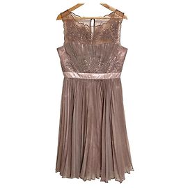 Autre Marque Plisseekleid RUIRUE BOUTIQUE Pink