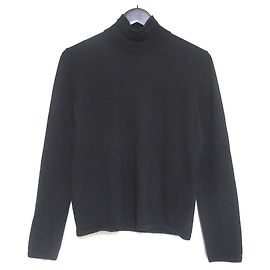Max Mara 100% Cashmere Turtleneck Knit Black