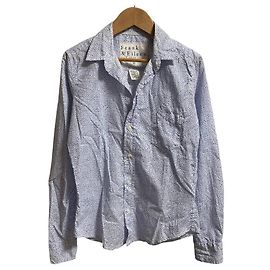 Autre Marque Chemise en coton Frank&Eileen BARRY Blanc Bleu