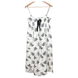 Autre Marque Vestido Bordado Leur Logette Blanco