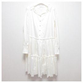 Autre Marque Robe ADEAM MARGARET DRESS Blanc