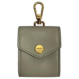 Bally Étui AirPods Porte-clés Bijou de sac Pochette Marron