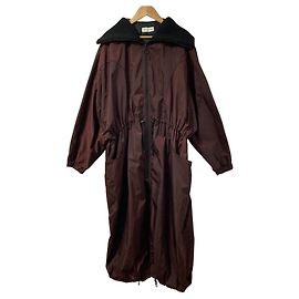 Cappotto lungo in nylon Dries Van Noten Marrone