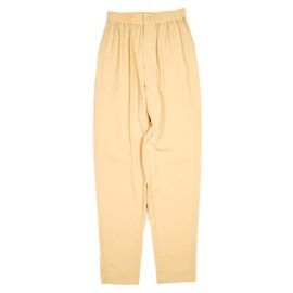 Autre Marque HYKE STRETCH TAPERED PANTS Polyester Pants Beige Cream