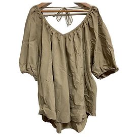 Autre Marque BED&BREAKFAST Pullover froncé extensible 2way Beige