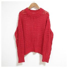 Autre Marque Pull-over en maille Low Gauge RUSKA VAUNI Rouge
