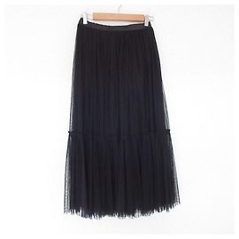 Autre Marque Jupe longue en tulle superposé ROPE Noir