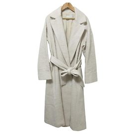 Autre Marque Abrigo largo CELFORD de mezcla de mohair Blanco Crudo
