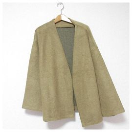 Autre Marque Veste sans col SEADRAKE Marron Camel