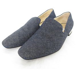 Mocassins Opera Denim Jimmy Choo Bleu