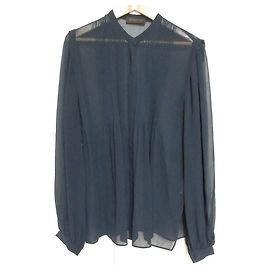 Autre Marque TOMORROWLAND collection Blusa in chiffon di seta Blu Blu navy