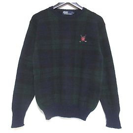 Pull en maille Blackwatch de Polo by Ralph Lauren Autre Vert