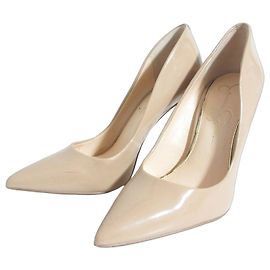 Autre Marque Jessica Simpson Patent Leather Pumps Beige