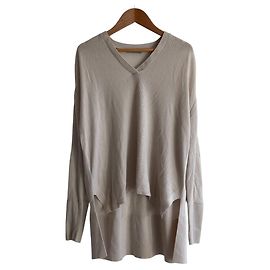Top de punto Theory beige Beige Otro