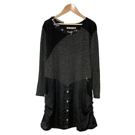 Autre Marque Robe asymétrique Olleborebla Alberobello Marron Noir