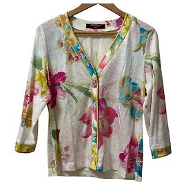 Rebeca con estampado floral LEONARD FASHION Blanco Multicolor