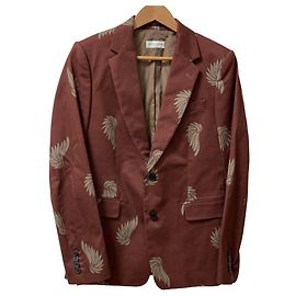 Casaco ajustado estampado Dries Van Noten Marrom Outro