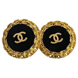 Chanel Coco Mark Earrings Golden
