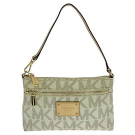 Sac à main Michael Kors en PVC/Cuir Autre Blanc cassé