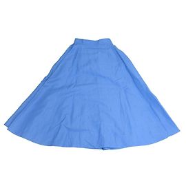 Autre Marque BLAMINK Cotton Linen Skirt Blue
