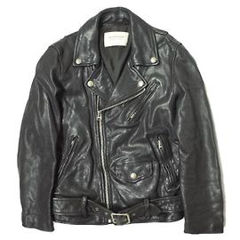Autre Marque beautiful people shrink leather jacket Black