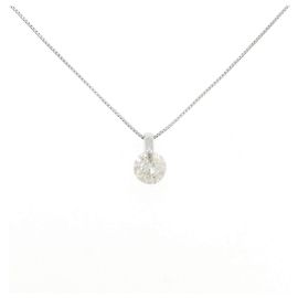 Autre Marque Collar de diamantes Pt900 Pt850 Plata