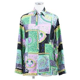 Camicia Versace HERITAGE FIT 100% seta Multicolore