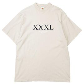 Camiseta de algodón con bordado Balenciaga Blanco Blanco roto