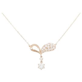 Autre Marque Collana in oro rosa Au750 e diamanti Rosa